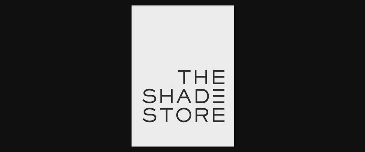 black and white image of The Shade Store